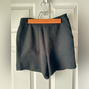 Simons Black High-Waist Pull-On Shorts